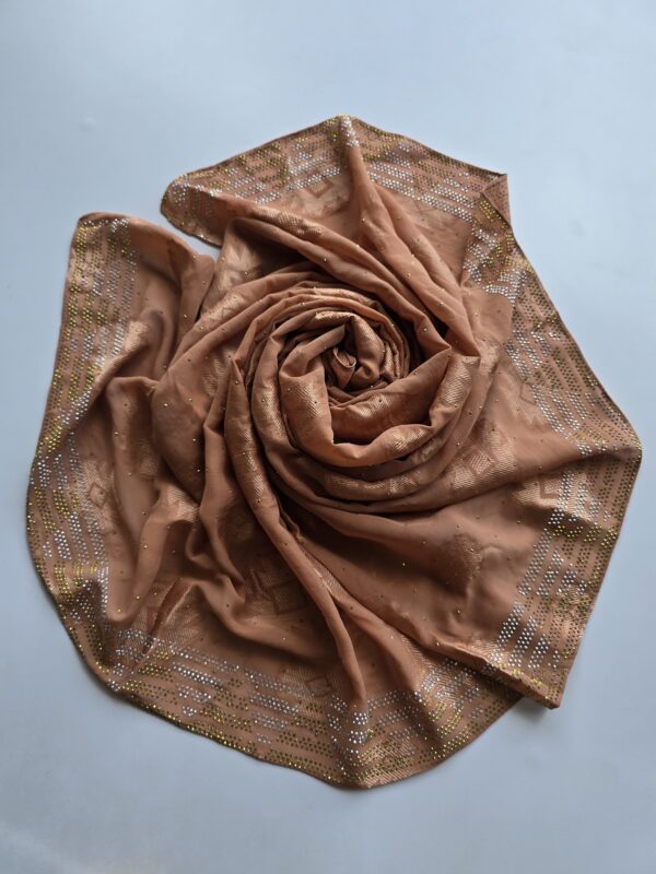 chiffon stone work hijabs
