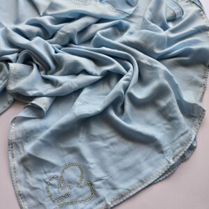 chiffon shimmer with sequence and stone