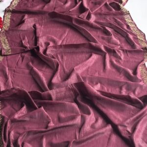 imported chiffon shinning lines with 4 side border heavy stone work hijabs