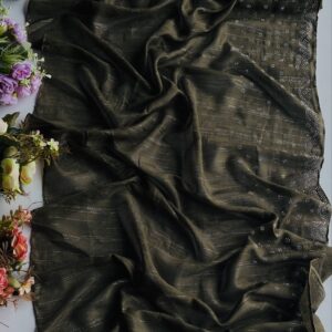 cotton border stone work hijabs