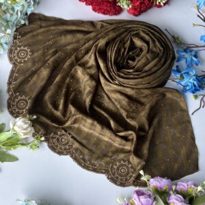 fancy stone work hijabs