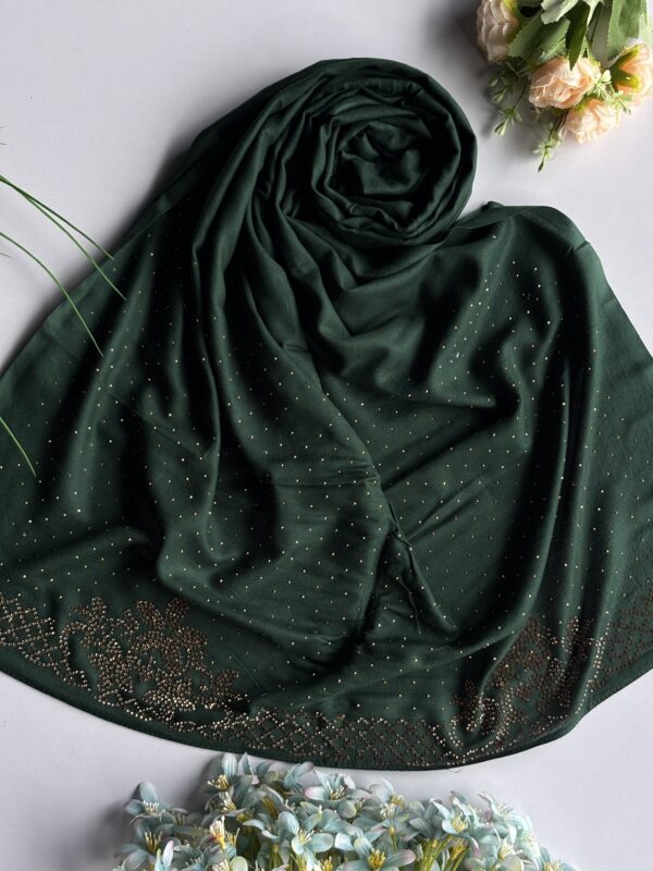 fancy stone work hijabs