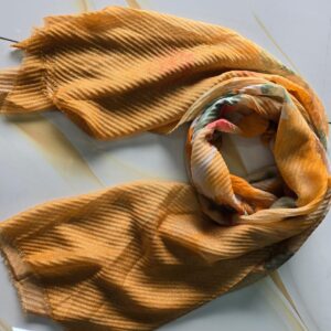 Sunlit Gold Crushed Shimmer Hijab