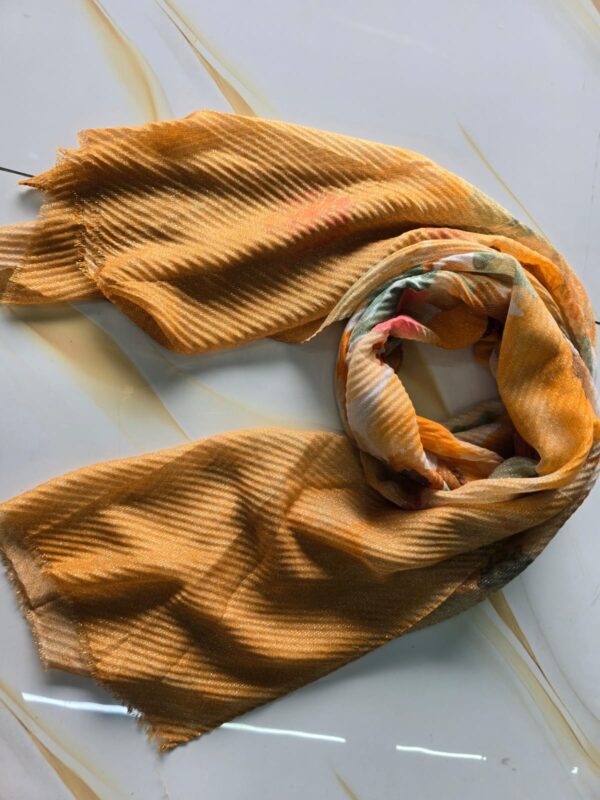 Sunlit Gold Crushed Shimmer Hijab