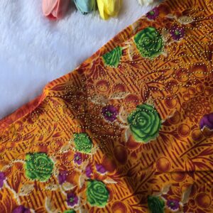 pure cotton big size dupatta with border heavy golden stone work