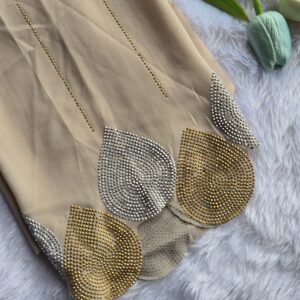 chiffon all over stone and pallu heavy matching stone work hijabs