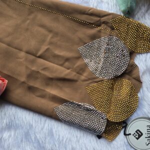 chiffon all over stone and pallu heavy matching stone work hijabs