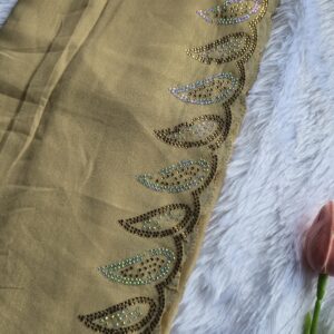 New chiffon border heavy dmc stone