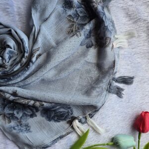 Gentlemen cotton fabric with pallu stone and teasulls hijabs