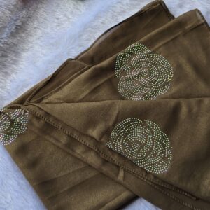 heavy chiffon shimmer all over stone work