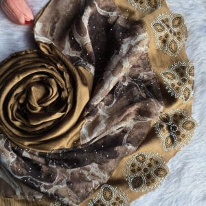 satin pallu fancy stone work hijabs