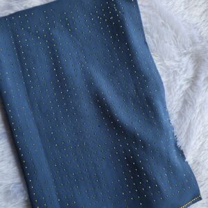 chiffon border chain work