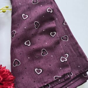 cotton heart prints hijabs