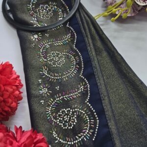 fancy stone work hijabs