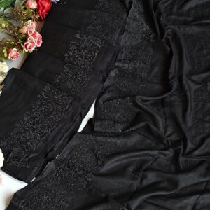 Reyon cotton only black black stone work hijabs galaxy fabric